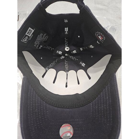 New Era Womens Curved Brim Adjustable Yankees Hat Navy - Picture 7 of 8
